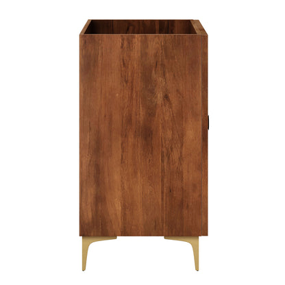 Vernon 30" Fluted Wood Vanity Cabinet Without Sink by Furniture for America