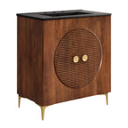 Vernon 30" Fluted Wood Vanity Cabinet With Sink by Furniture for America