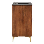 Vernon 30" Fluted Wood Vanity Cabinet With Sink by Furniture for America