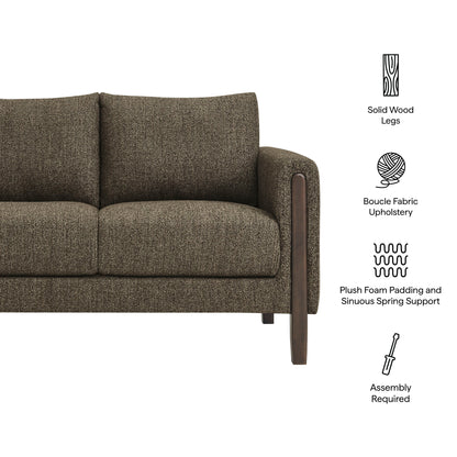 Hawken Boucle Fabric Loveseat by Furniture for America