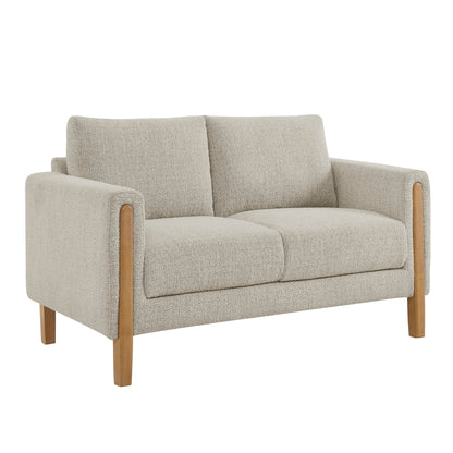 Hawken Boucle Fabric Loveseat by Furniture for America