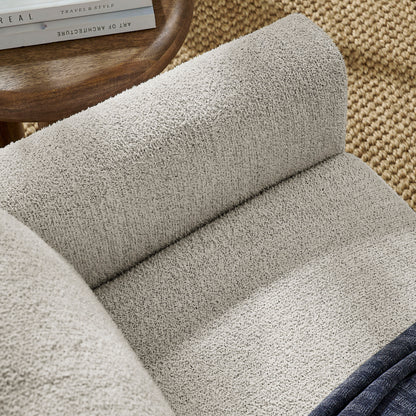 Hawken Boucle Fabric Loveseat by Furniture for America