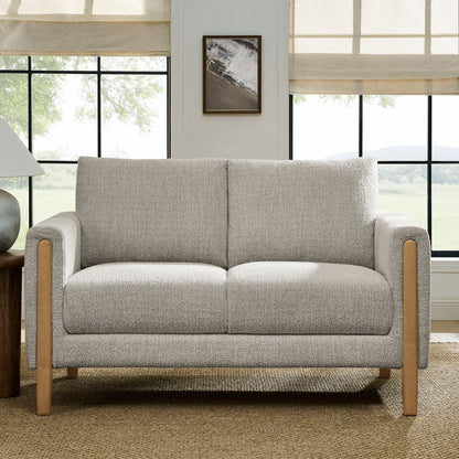 Hawken Boucle Fabric Loveseat by Furniture for America
