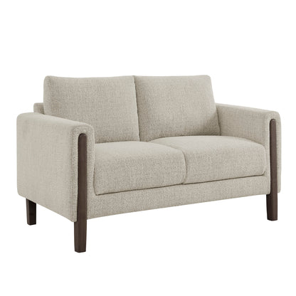 Hawken Boucle Fabric Loveseat by Furniture for America