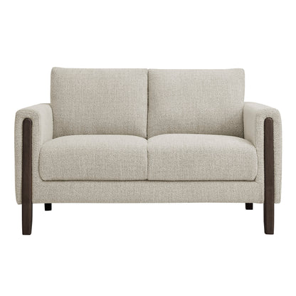 Hawken Boucle Fabric Loveseat by Furniture for America