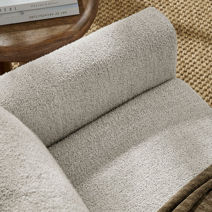Hawken Boucle Fabric Loveseat by Furniture for America