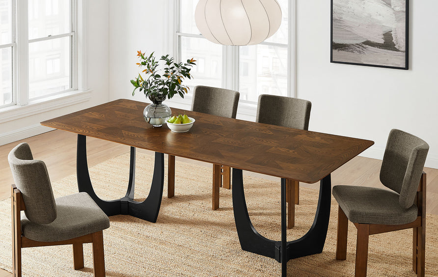 Mora 94" Dining Table in Walnut