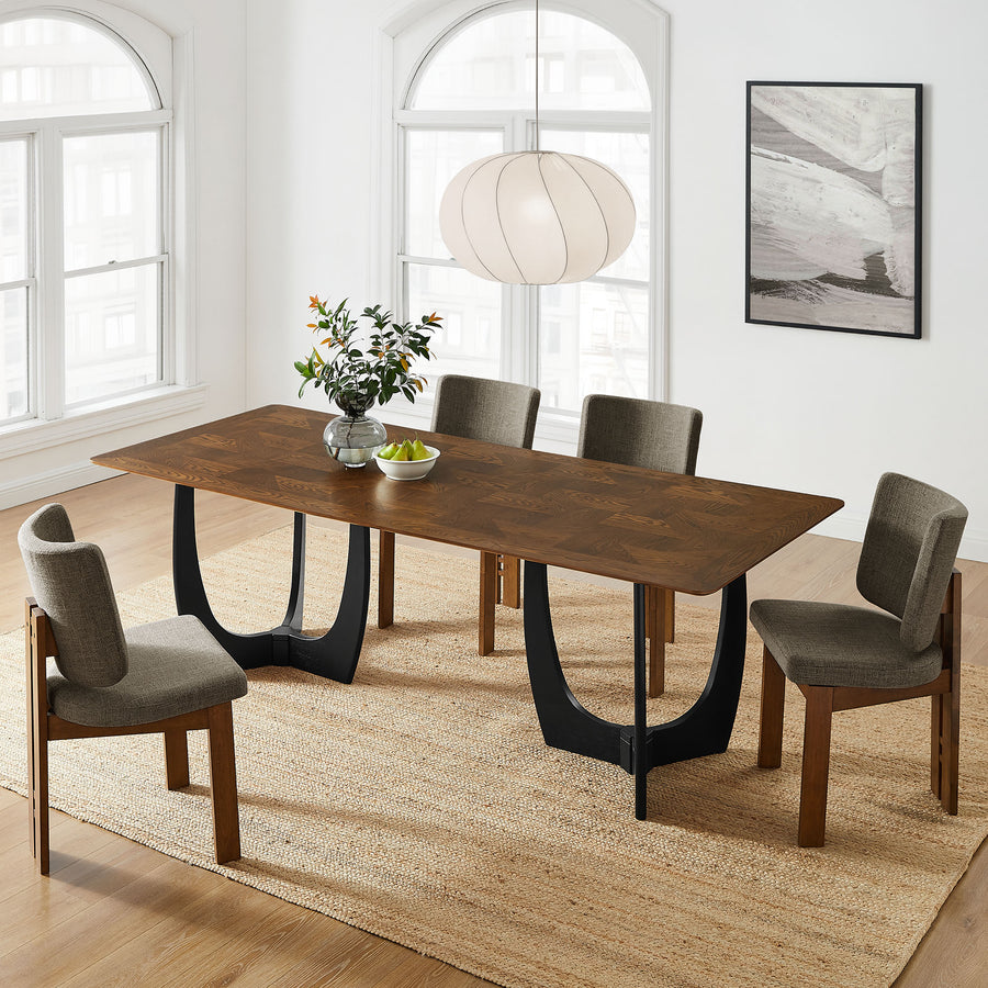 Mora 94" Dining Table in Walnut