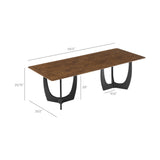 Mora 94" Dining Table in Walnut