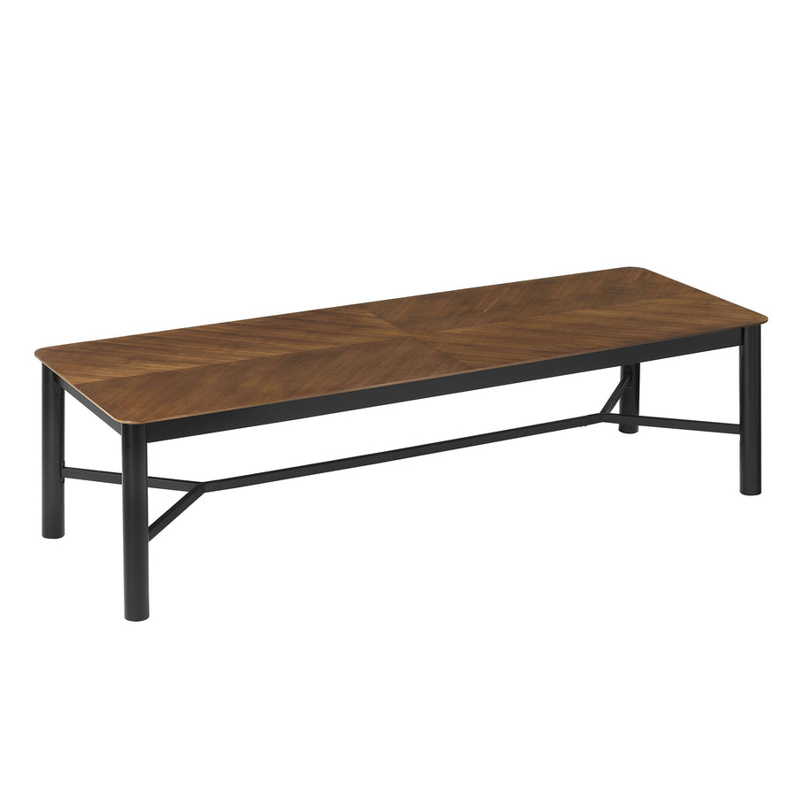 Noemie 110" Rectangle Dining Table in Walnut