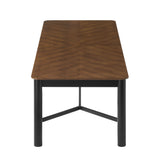 Noemie 110" Rectangle Dining Table in Walnut
