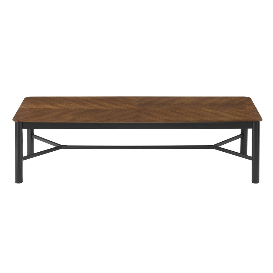 Noemie 110" Rectangle Dining Table in Walnut