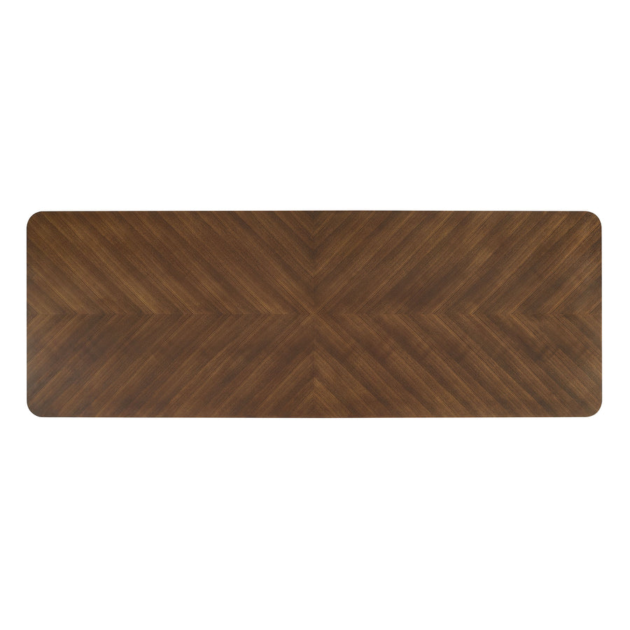 Noemie 110" Rectangle Dining Table in Walnut