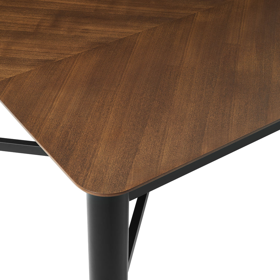 Noemie 110" Rectangle Dining Table in Walnut