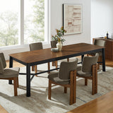 Noemie 110" Rectangle Dining Table in Walnut