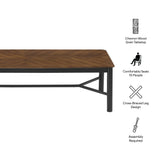 Noemie 110" Rectangle Dining Table in Walnut