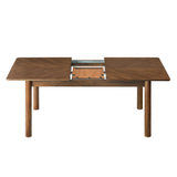 Maize Extendable Dining Table in Walnut
