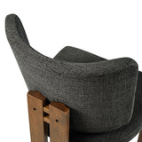 Maize Armless Upholstered Dining Chairs Set Of 2 in Charcoal