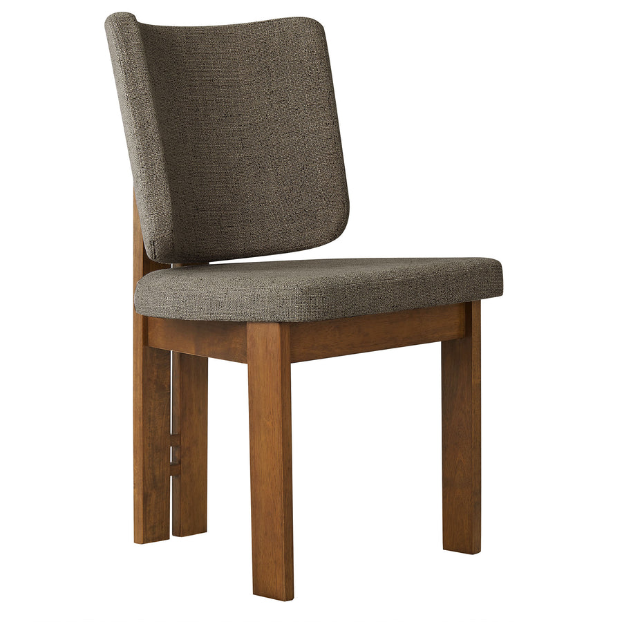 Maize Armless Upholstered Dining Chairs Set Of 2 in Taupe