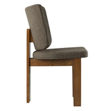 Maize Armless Upholstered Dining Chairs Set Of 2 in Taupe