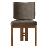 Maize Armless Upholstered Dining Chairs Set Of 2 in Taupe