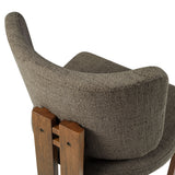 Maize Armless Upholstered Dining Chairs Set Of 2 in Taupe