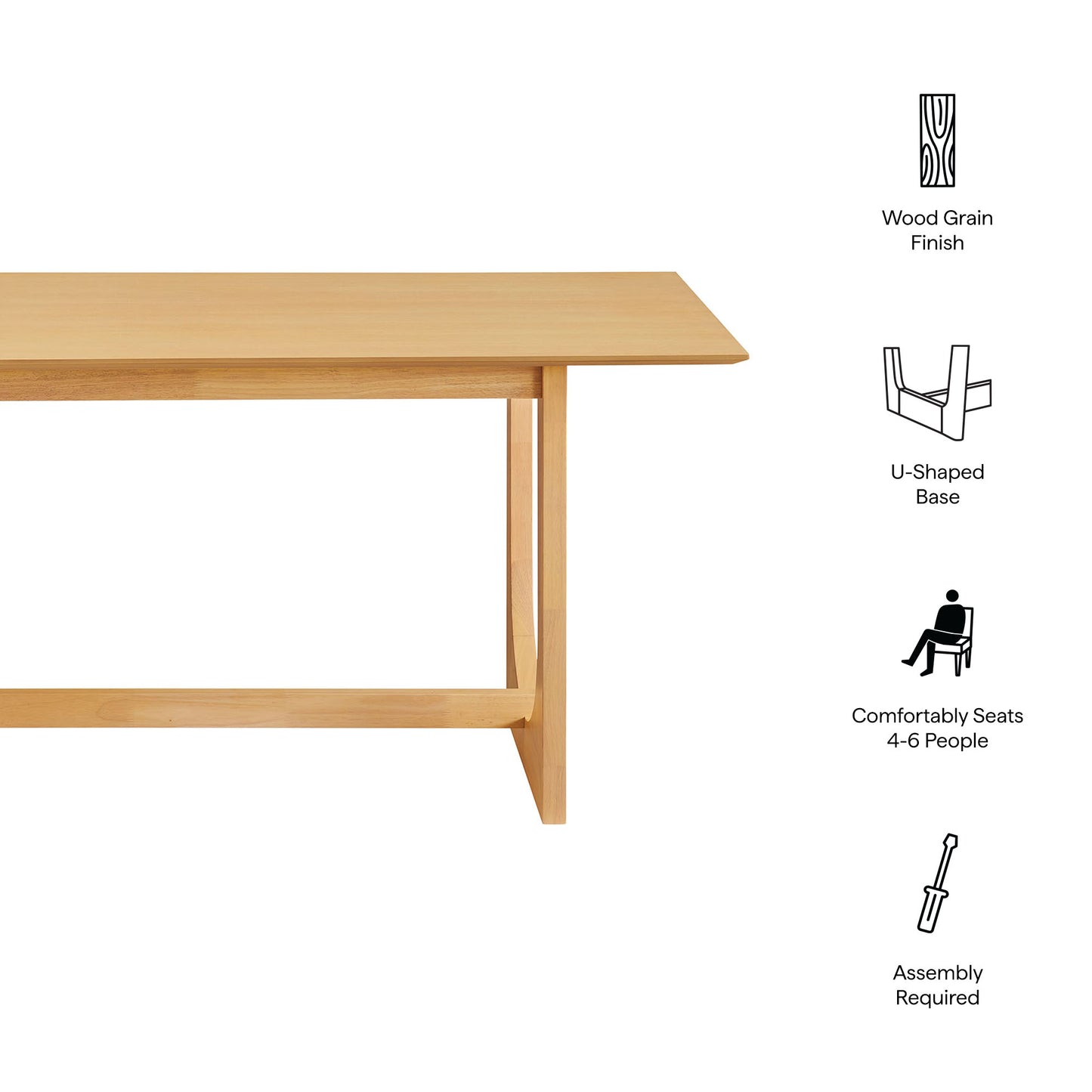 Ashcroft 69" Rectangular Dining Table by Furniture For America