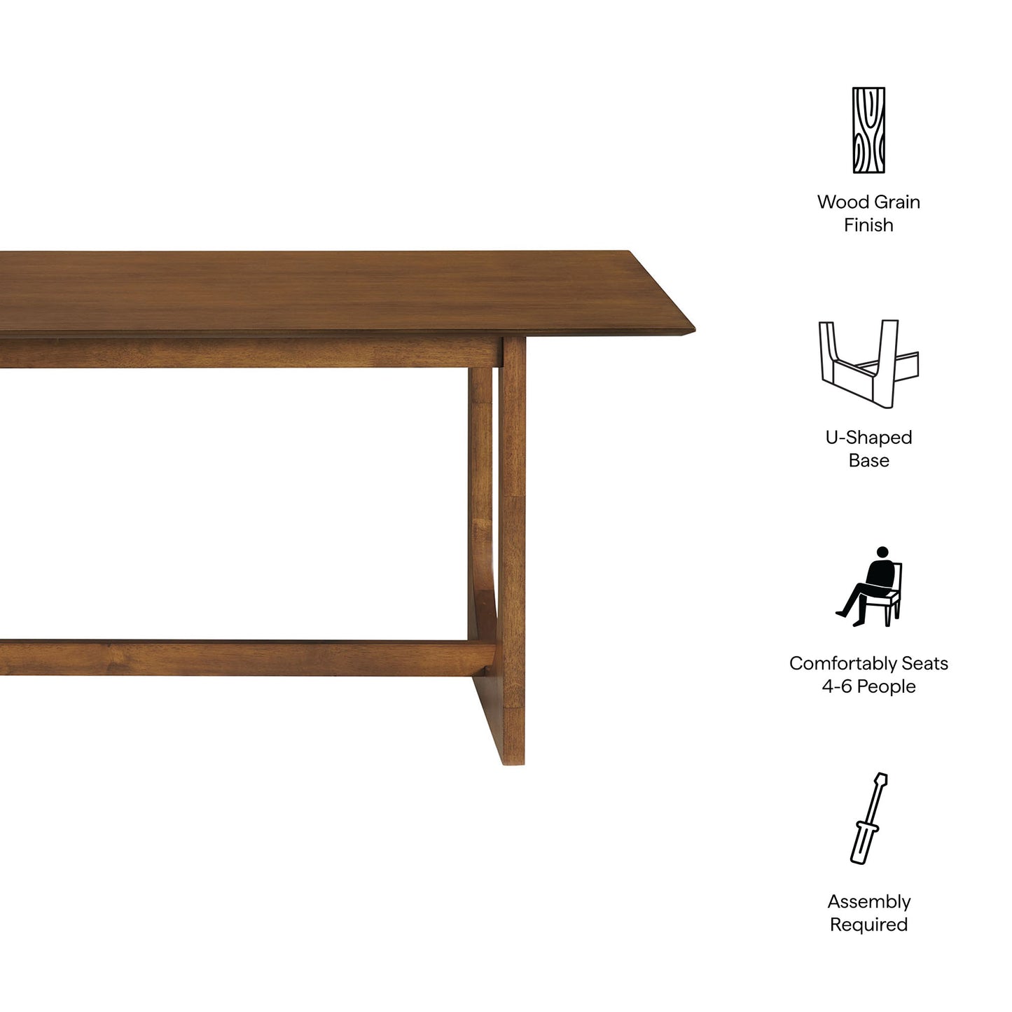 Ashcroft 69" Rectangular Dining Table by Furniture For America
