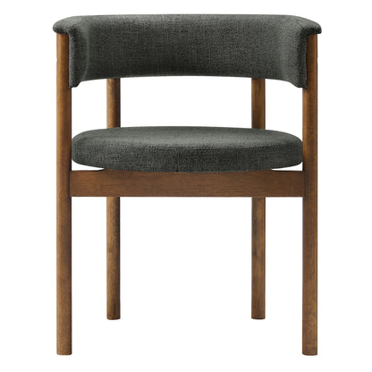 Clea Curved Upholstered Dining Chairs Set Of 2 by Furniture for America