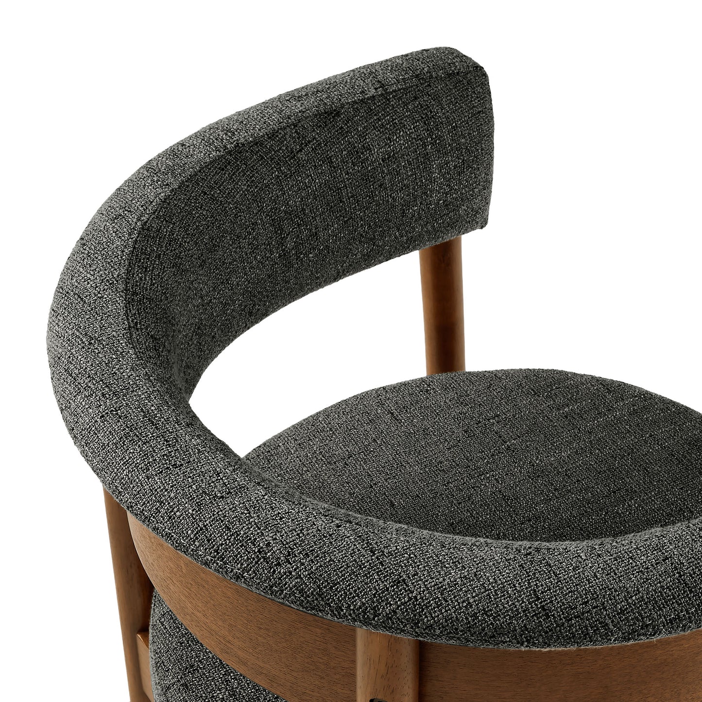 Clea Curved Upholstered Dining Chairs Set Of 2 by Furniture for America