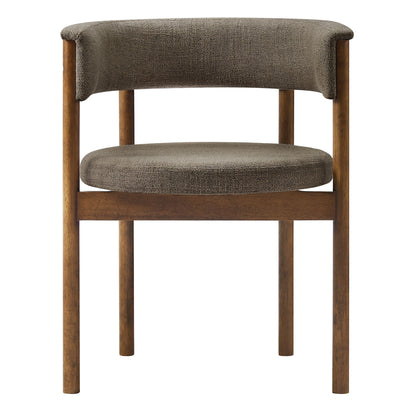 Clea Curved Upholstered Dining Chairs Set Of 2 by Furniture for America