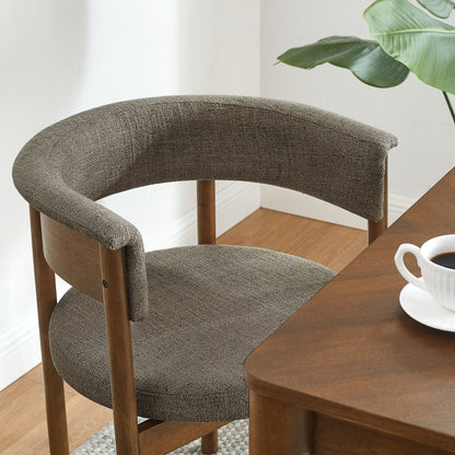 Clea Curved Upholstered Dining Chairs Set Of 2 by Furniture for America