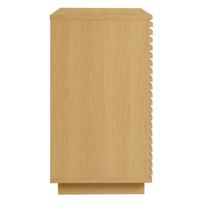 Render 2-Door Fluted Accent Cabinet by Furniture for America