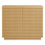 Vera 2-Door Fluted Accent Cabinet in Oak