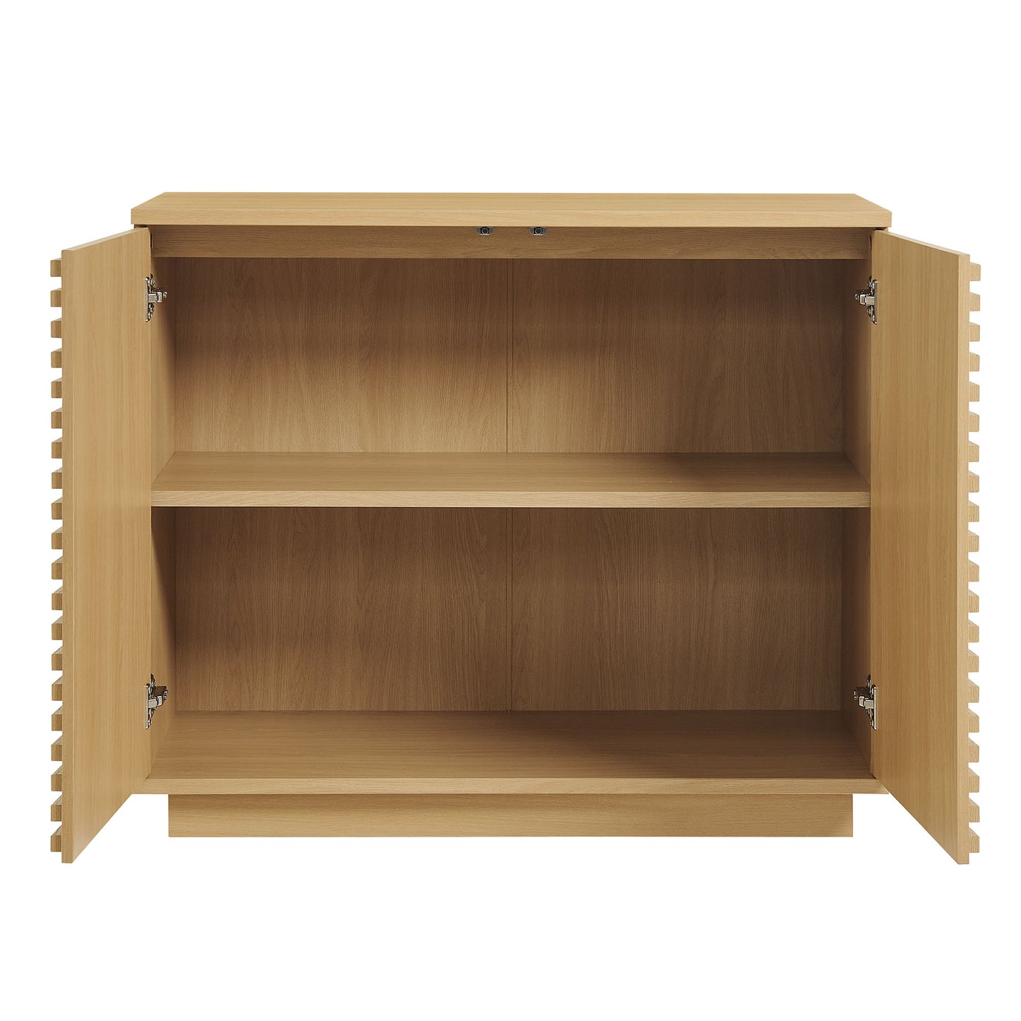 Render 2-Door Fluted Accent Cabinet by Furniture for America