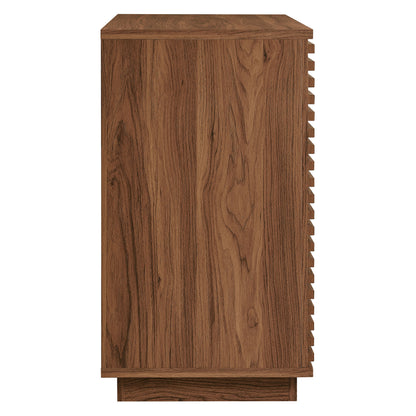Render 2-Door Fluted Accent Cabinet by Furniture for America
