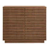 Vera 2-Door Fluted Accent Cabinet in Walnut
