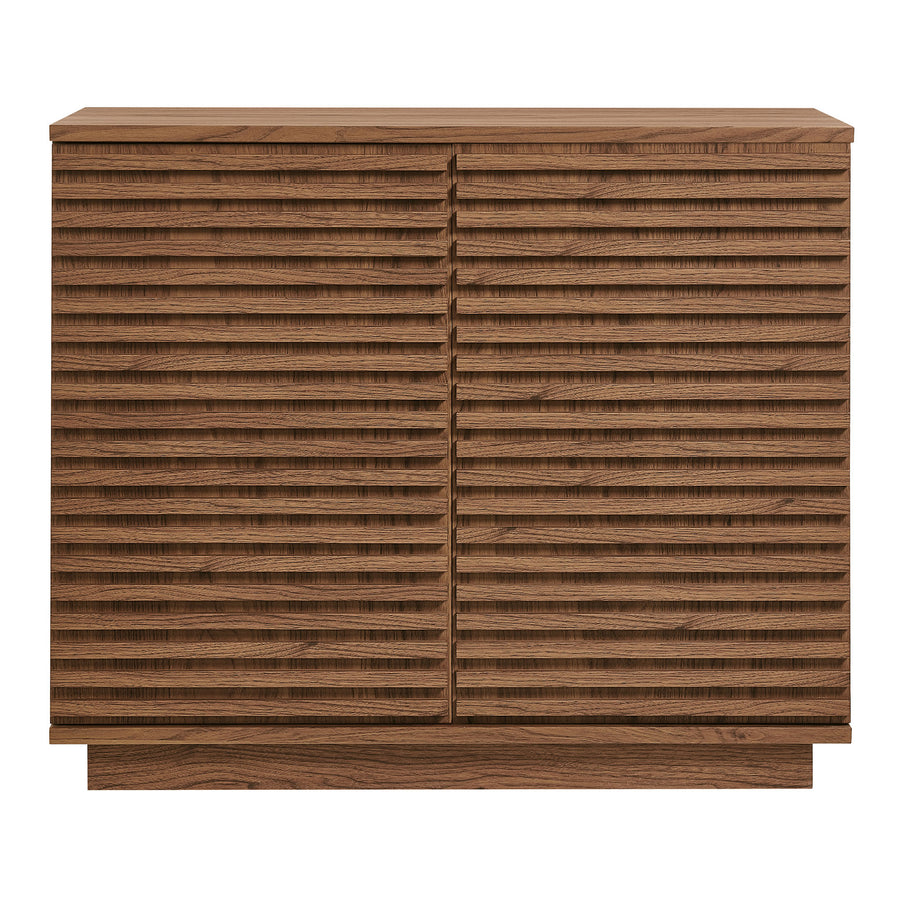 Vera 2-Door Fluted Accent Cabinet in Walnut