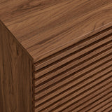 Vera 2-Door Fluted Accent Cabinet in Walnut