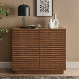Vera 2-Door Fluted Accent Cabinet in Walnut