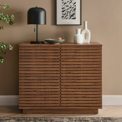 Render 2-Door Fluted Accent Cabinet by Furniture for America