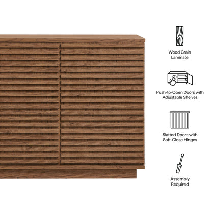 Render 2-Door Fluted Accent Cabinet by Furniture for America