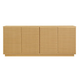 Vera 4-Door Fluted Sideboard Cabinet TV Stand in Oak
