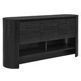 Laurel 62 Inch Oval Sideboard in Black
