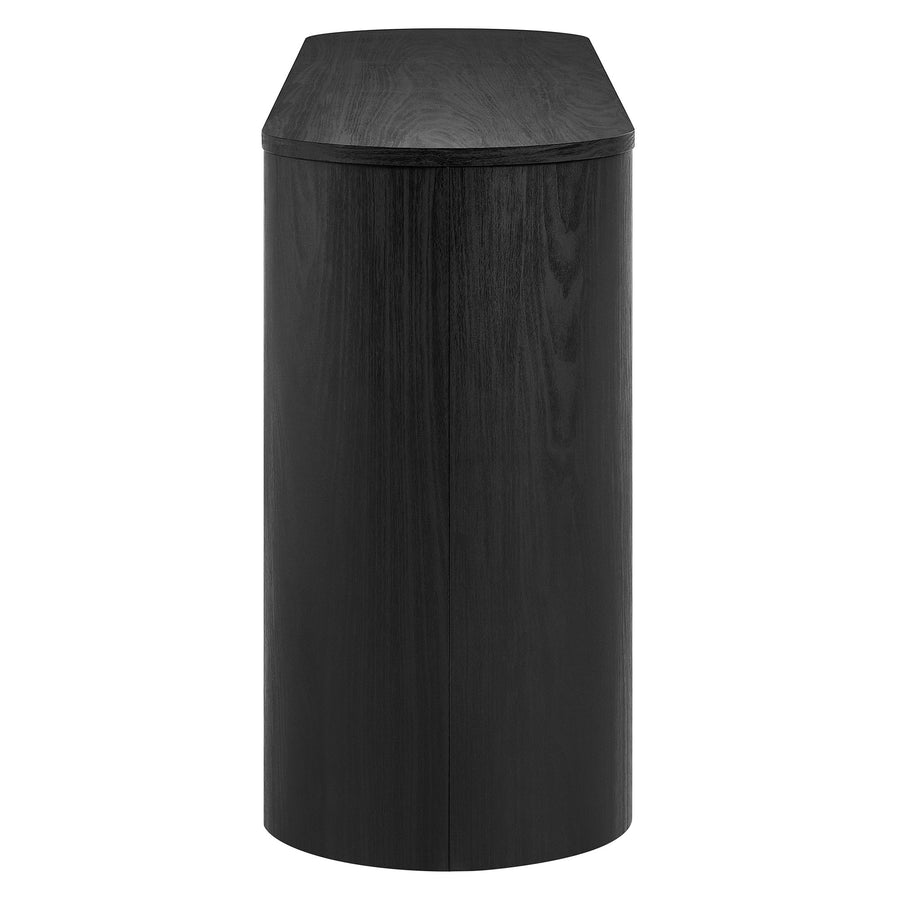 Laurel 62 Inch Oval Sideboard in Black