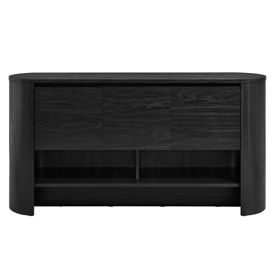 Laurel 62 Inch Oval Sideboard in Black