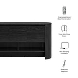 Laurel 62 Inch Oval Sideboard in Black