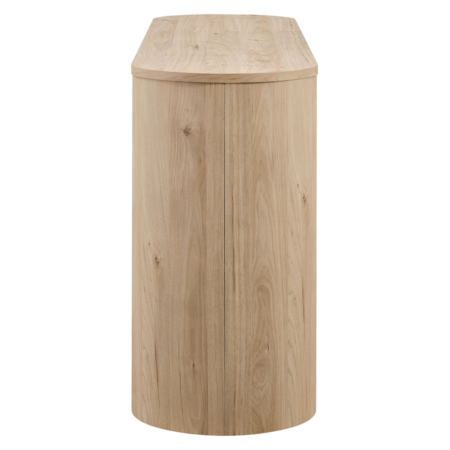 Laurel 62 Inch Oval Sideboard in Light Oak