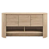Laurel 62 Inch Oval Sideboard in Light Oak