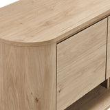 Laurel 62 Inch Oval Sideboard in Light Oak